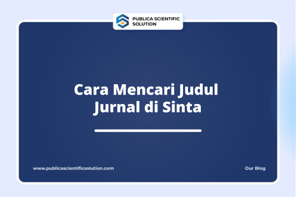 Cara Mencari Judul Jurnal di Sinta
