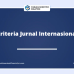 Kriteria Jurnal Internasional