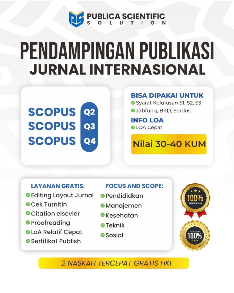 Jasa Pendampingan Publikasi Jurnal Scopus Cepat Terbit (Fast Track)