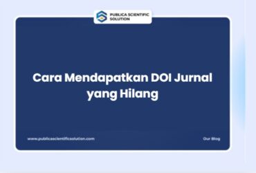 Cara Mendapatkan DOI Jurnal yang Hilang