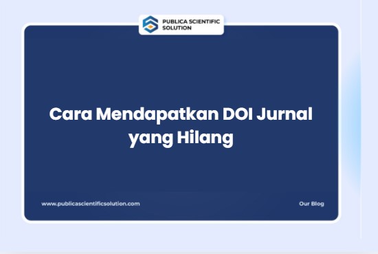 Cara Mendapatkan DOI Jurnal yang Hilang